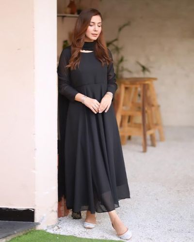 Black Rock With Dupatta (FR-620D)